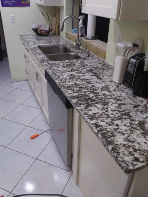 Finished kitchen countertop